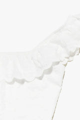 Bettina White Eyelet Corset Top - View 7 | TEVQA