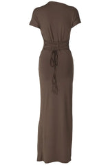 Tea Bodied Maxi Dress - TEVQA