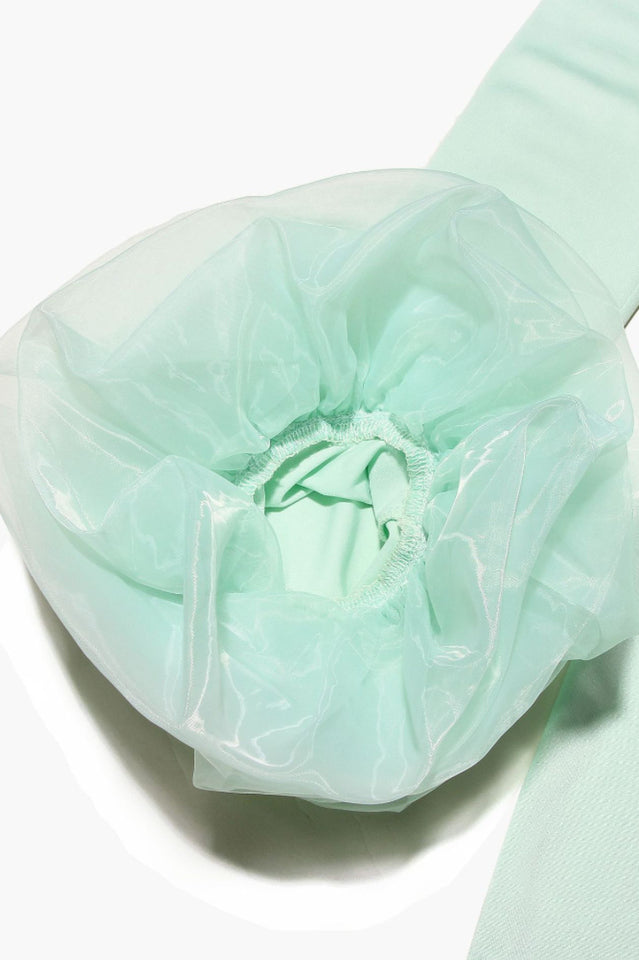 Camilla Pistachio Ruffle Cuff Mini Dress | Dress In Beauty