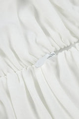 White long sleeve maxi dress with cowl neck - View 14 | TEVQA