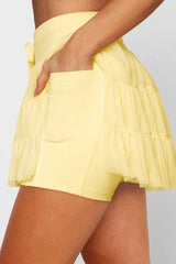High Waist Ruffle Skort - View 26 | TEVQA