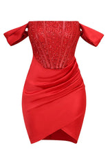 Nadia Sequin Corset Mini Dress - View 10 | TEVQA