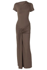 Tea Bodied Maxi Dress - TEVQA
