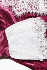 Jacinda Velvet Lace Tunic Top | Dress In Beauty