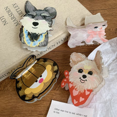 3.7 Inch Whimsical Animal Acetate Hair Claw - Solid 41g Premium Clip