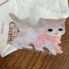 Whimsical animal acetate hair claw clip - View 7 | TEVQA