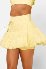 High Waist Ruffle Skort - View 27 | TEVQA