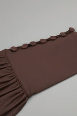 Rosey Tan Maxi Dress With Waist Belt | Dress In Beauty