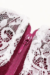 Jacinda Velvet Lace Tunic Top - View 12 | TEVQA