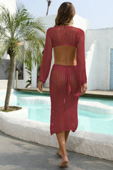 Crochet knit cover up - View 22 | TEVQA