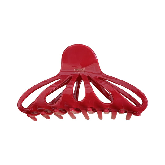 Classic French Style Octopus Hair Claw Clip - 4.3 Inch High Capacity Grip for Thick Hair