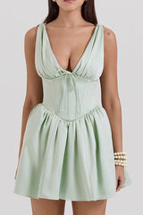 Emmeliette Satin Mini Dress | Dress In Beauty