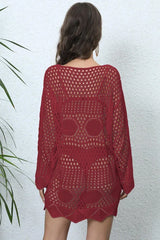 Crochet Knit Beach Cover Up - View 25 | TEVQA
