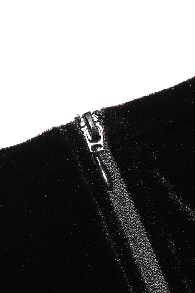 Catriona Black Velvet Bra | Dress In Beauty