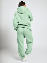 Comfortable fleece joggers with elastic waistband - View 57 | TEVQA