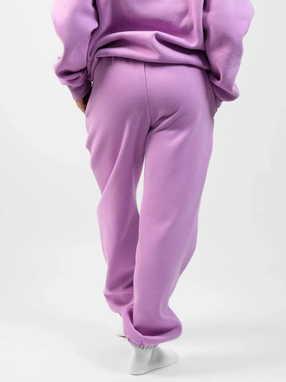 Comfortable fleece joggers with elastic waistband - View 39 | TEVQA