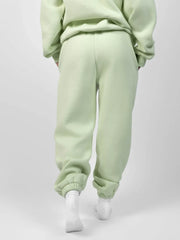Comfortable fleece joggers with elastic waistband - View 33 | TEVQA
