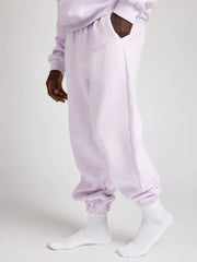 Comfortable fleece joggers with elastic waistband - View 45 | TEVQA