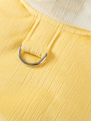 Yellow Bunny Embroidered Fleece Dog Vest