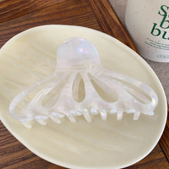 Classic French Style Octopus Hair Claw Clip - 4.3 Inch High Capacity Grip for Thick Hair