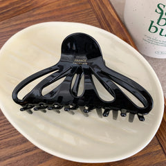 Classic French Style Octopus Hair Claw Clip - 4.3 Inch High Capacity Grip for Thick Hair