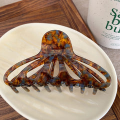 Classic French Style Octopus Hair Claw Clip - 4.3 Inch High Capacity Grip for Thick Hair