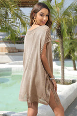 V-neck tunic beach cover up with crochet detailing - View 22 | TEVQA