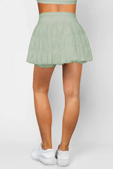 High Waist Ruffle Skort - View 30 | TEVQA