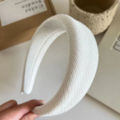 Statement Padded Headband - 1.6 Inch Volumizing Textured Lift