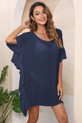 Ruffle Beach Cover Up Dress - View 21 | TEVQA