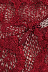 Marjorie Red Rose Lace Halter Maxi Dress | Dress In Beauty