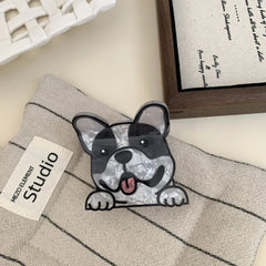 Whimsical Dog Breed Acetate Hair Claw Clip (3.7 Inch) - TEVQA