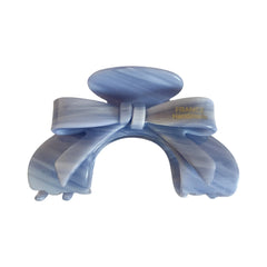 Arched Bow Acetate Hair Claw Clip - 3.5 Inch Ergonomic French Style Clip