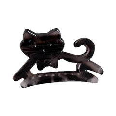 2.8 Inch Hollow Cat Acetate Hair Claw - Small/Medium Size