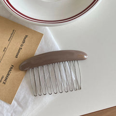 Curved Acetate French Hair Comb - 3.3 Inch