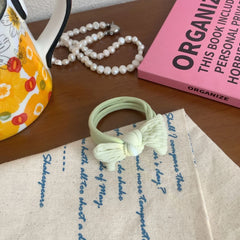 Gentle Knit Knot Bow Hair Ties for Kids (2.4 Inch)