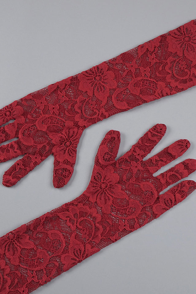 Marjorie Red Rose Lace Halter Maxi Dress | Dress In Beauty