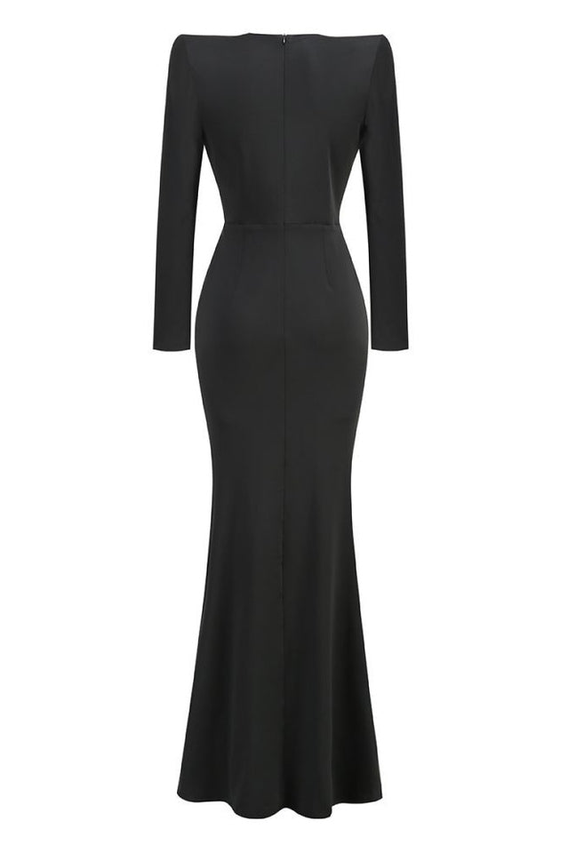 Cutout Crepe V-Neck Dress | Dress In Beauty