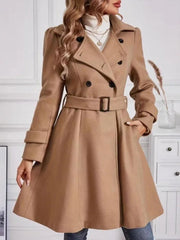 The Victoria Double-Breasted Coat Dress - TEVQA