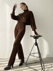 Royal Blue Ribbed Knit 2-Piece Set