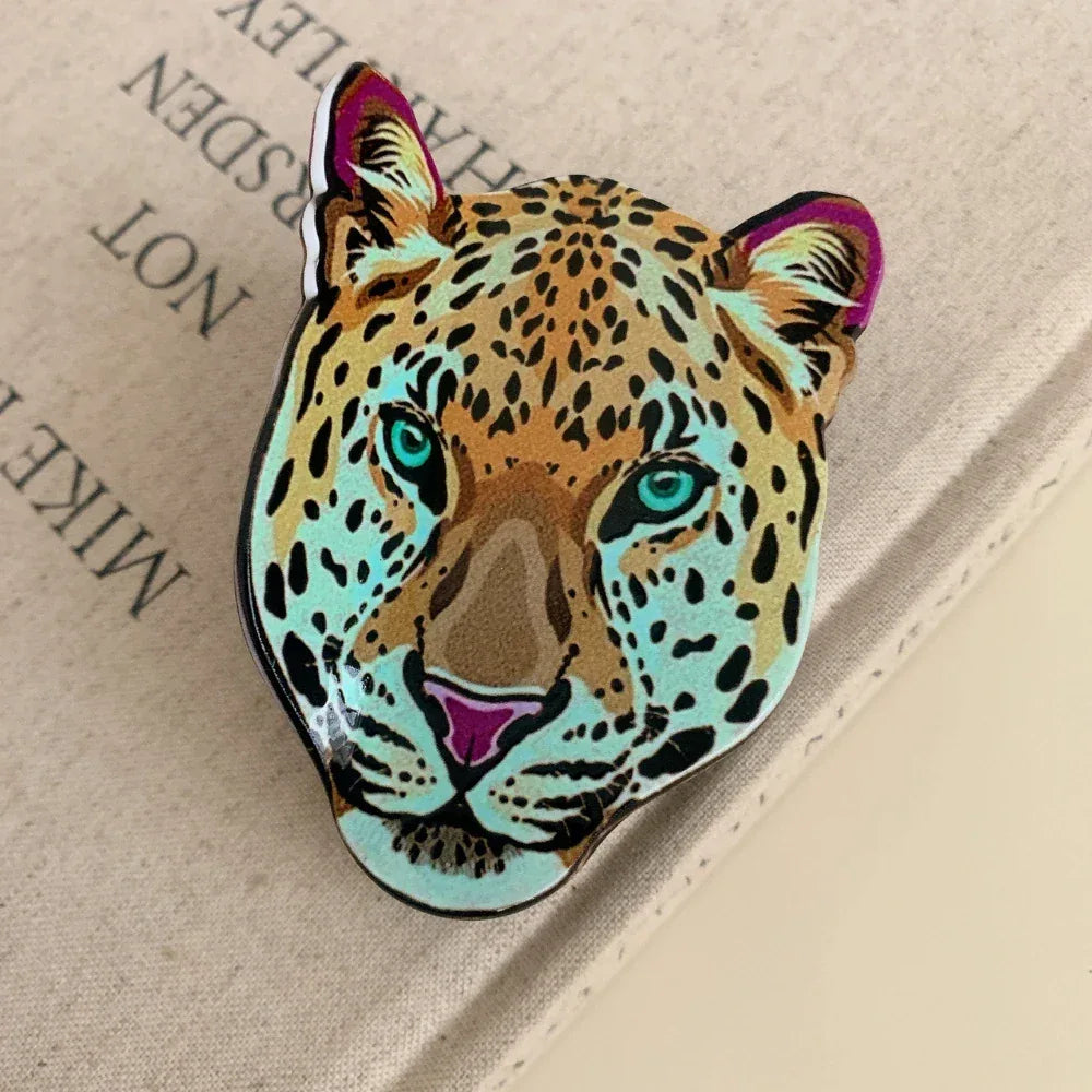 Large animal head hair claw clip - View 7 | TEVQA