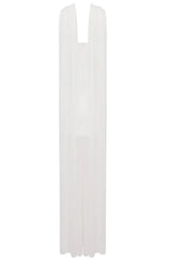 White Strapless Scarf Maxi Dress - TEVQA