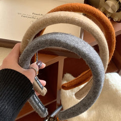 Cozy Wool Felt Padded Headband - 1.2 Inch Autumn Style