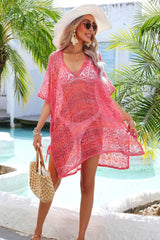 Crochet knit beach cover-up - View 15 | TEVQA
