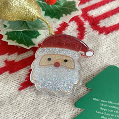 Mini Christmas glitter hair claw clip - View 8 | TEVQA