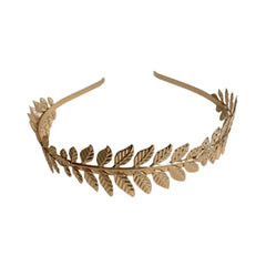 Gold Leaf Headband - Grecian Goddess Laurel Wreath Tiara - TEVQA