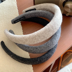 Cozy Wool Felt Padded Headband - 1.2 Inch Autumn Style