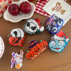 2.75 Inch Acetate "Nightmare" Halloween & Christmas Hair Claw Clip