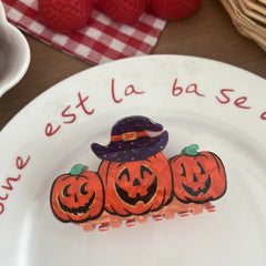 2.75 Inch Acetate "Nightmare" Halloween & Christmas Hair Claw Clip