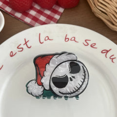 2.75 Inch Acetate "Nightmare" Halloween & Christmas Hair Claw Clip